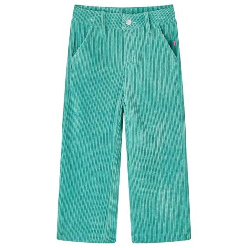vidaXL Kinderhose Cord Cordhose Hose Kinder Thermohose Kordhose Winterhose Minzgrün 92 von vidaXL
