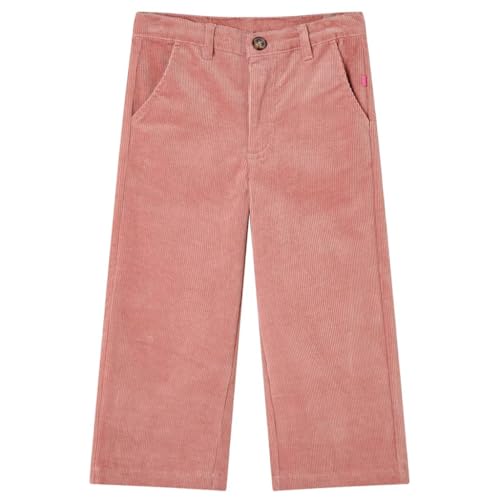 vidaXL Kinderhose Cord Cordhose Warm Hose Thermohose Kordhose Winterhose Altrosa von vidaXL