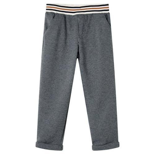 vidaXL Kinderhose Elastischer Bund Hose Freizeithose Schlupfhose Jungen Anthrazit 104 von vidaXL