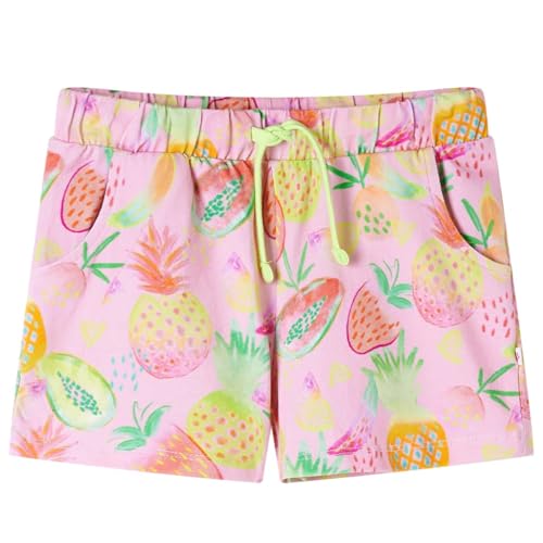 vidaXL Kindershorts mit Kordelzug Mädchen Shorts Sommer Kurze Hosen Zartrosa 140 von vidaXL