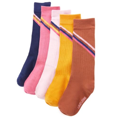 vidaXL Kindersocken 5 Paar mit Streifen Kinder Socken Strümpfe Freizeitsocken EU 30-34 von vidaXL