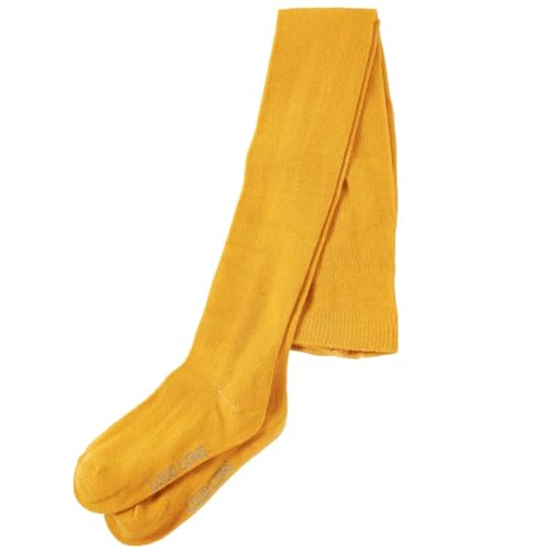 vidaXL Kinderstrumpfhose Strumpfhose Kinder Thermo Strickstrumpfhose Dunkles Ocker 116 von vidaXL