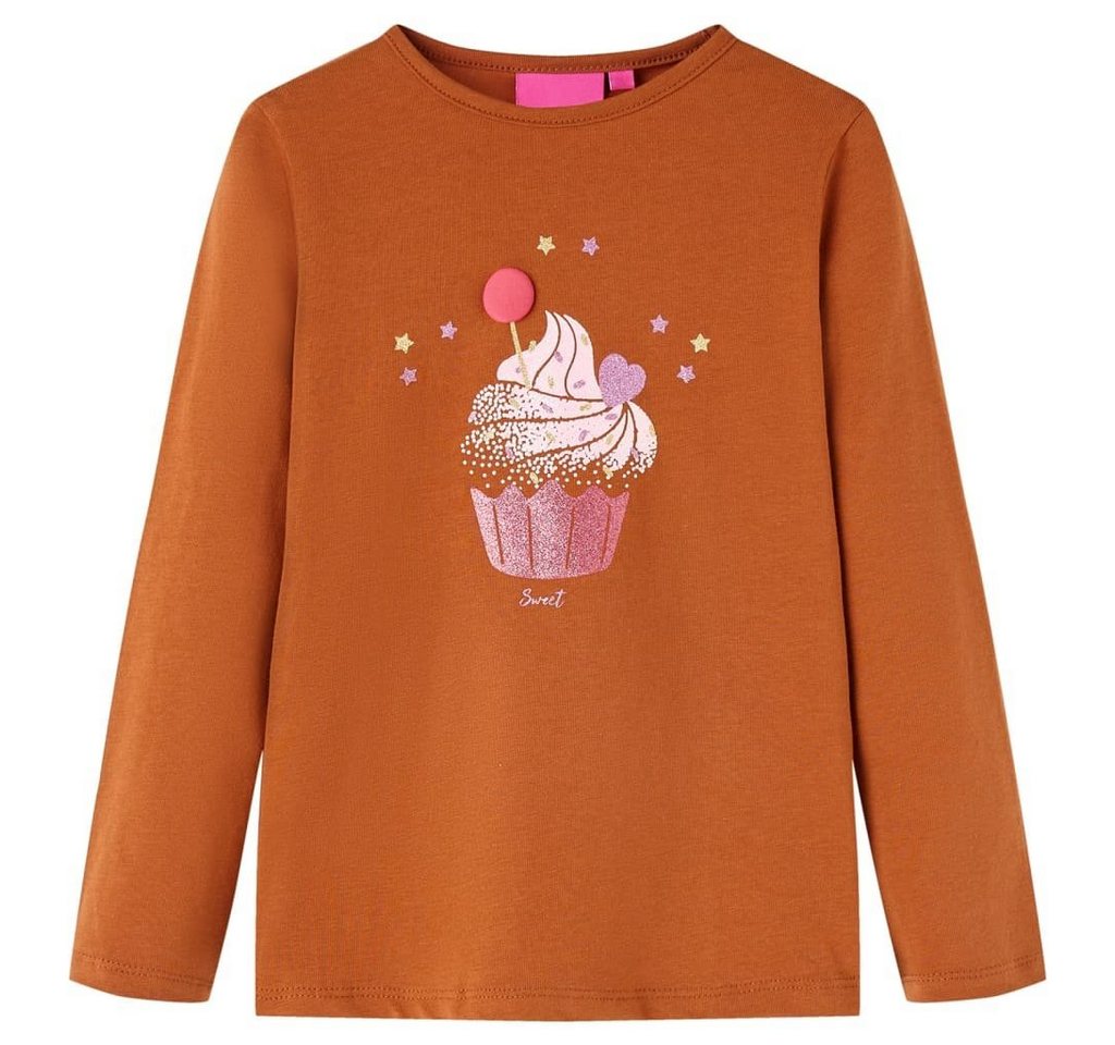 vidaXL Langarmshirt Kinder-Langarmshirt Cognac 128 von vidaXL