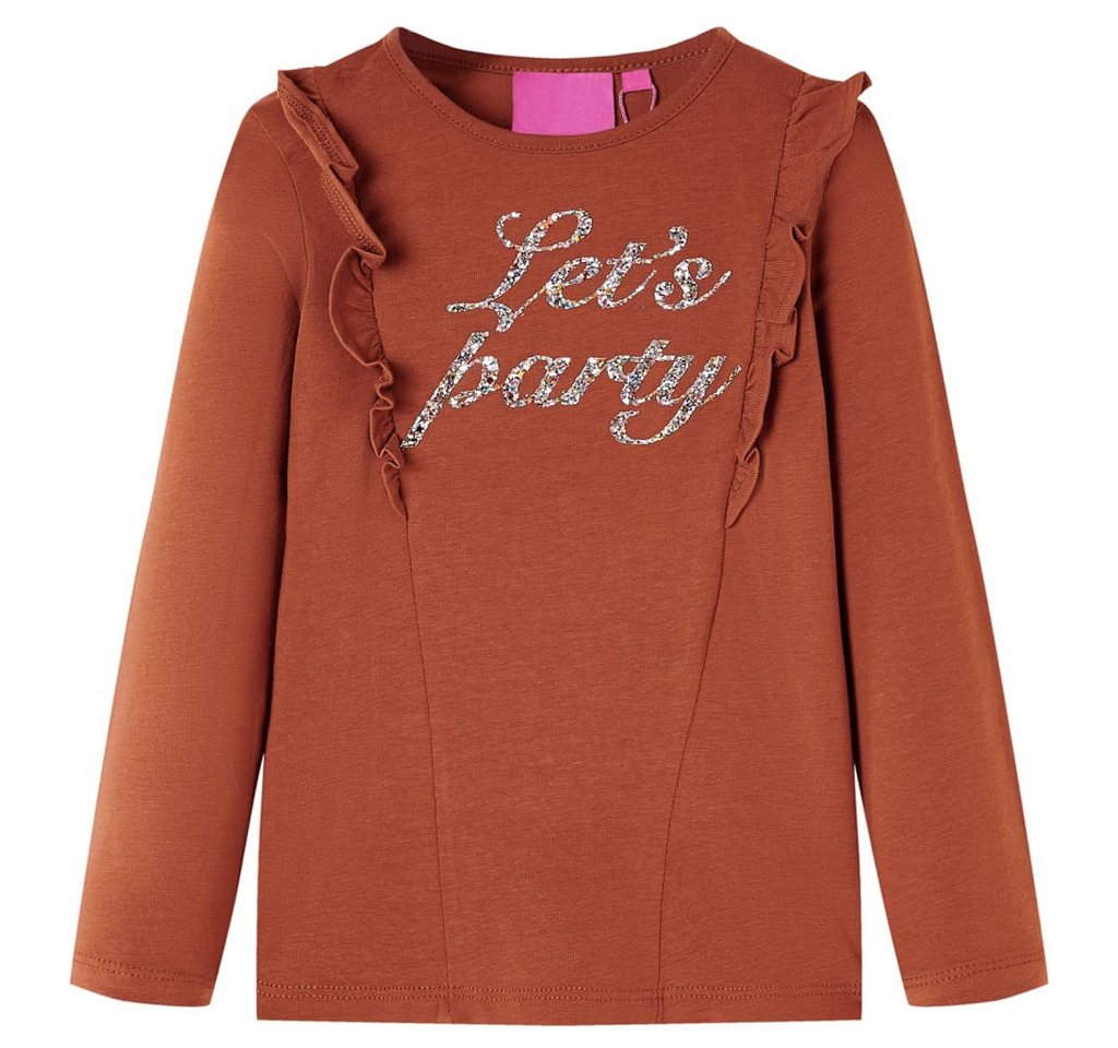vidaXL Langarmshirt Kinder-Langarmshirt Cognac 116 vidaXL Langarmshirt Kinder-Langarmshirt Cognac 116 von vidaXL