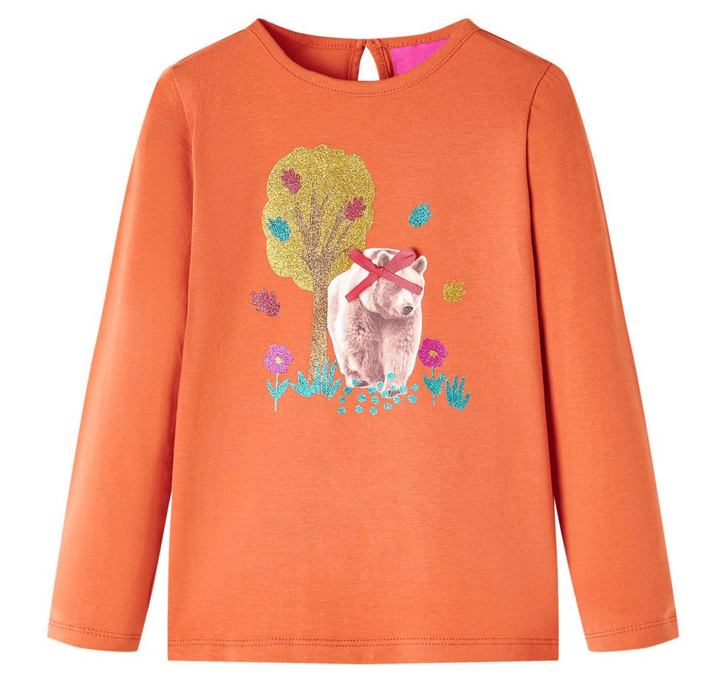 vidaXL Langarmshirt Kinder-Langarmshirt Dunkelorange 116 von vidaXL