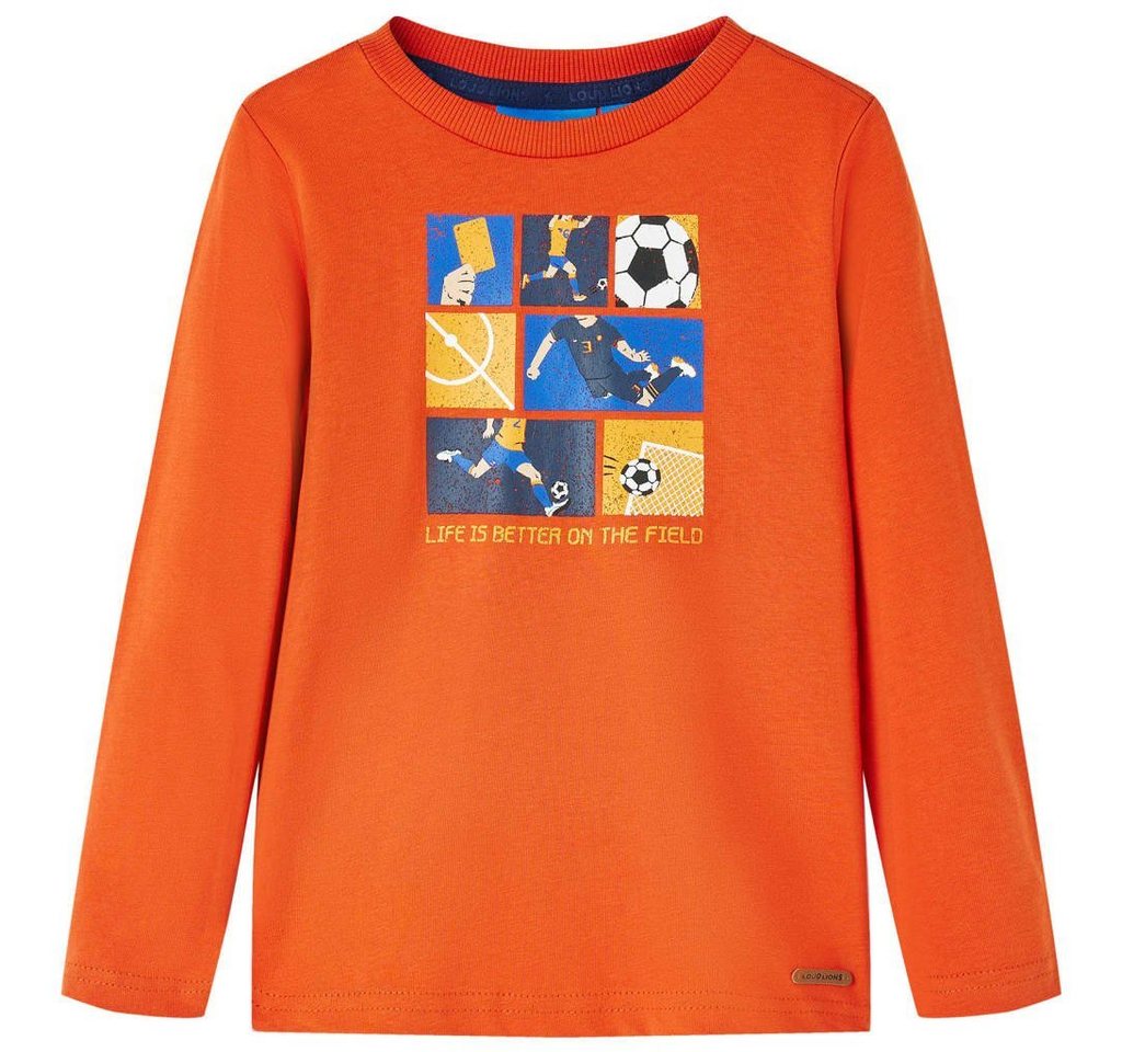 vidaXL Langarmshirt Kinder-Langarmshirt Orange 128 von vidaXL