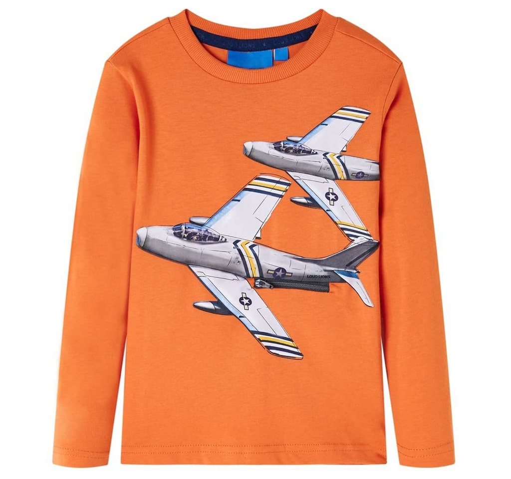 vidaXL Langarmshirt Kinder-Langarmshirt Dunkelorange 92 von vidaXL