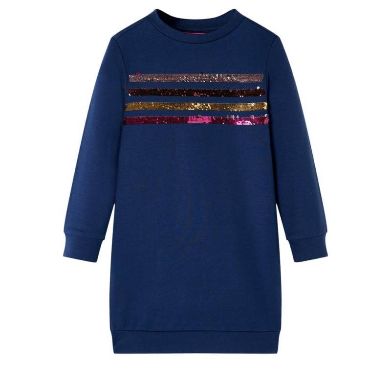 vidaXL Longpullunder Kinder-Pulloverkleid Marineblau 92 von vidaXL