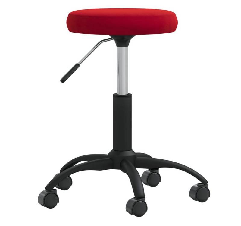 vidaXL Massagegerät Massagehocker Samt Weinrot von vidaXL