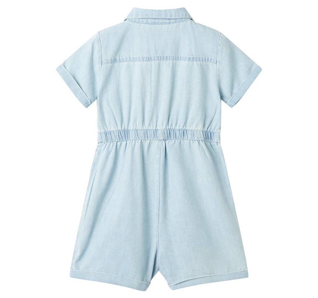 vidaXL Overall Kinder-Spielanzug Einteiler mit Kurzen Ärmeln Hellblau 104 von vidaXL