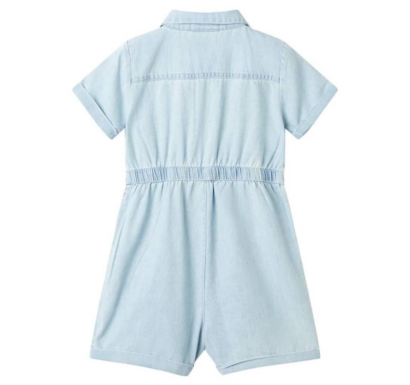 vidaXL Overall Kinder-Spielanzug Einteiler mit Kurzen Ärmeln Hellblau 104 von vidaXL