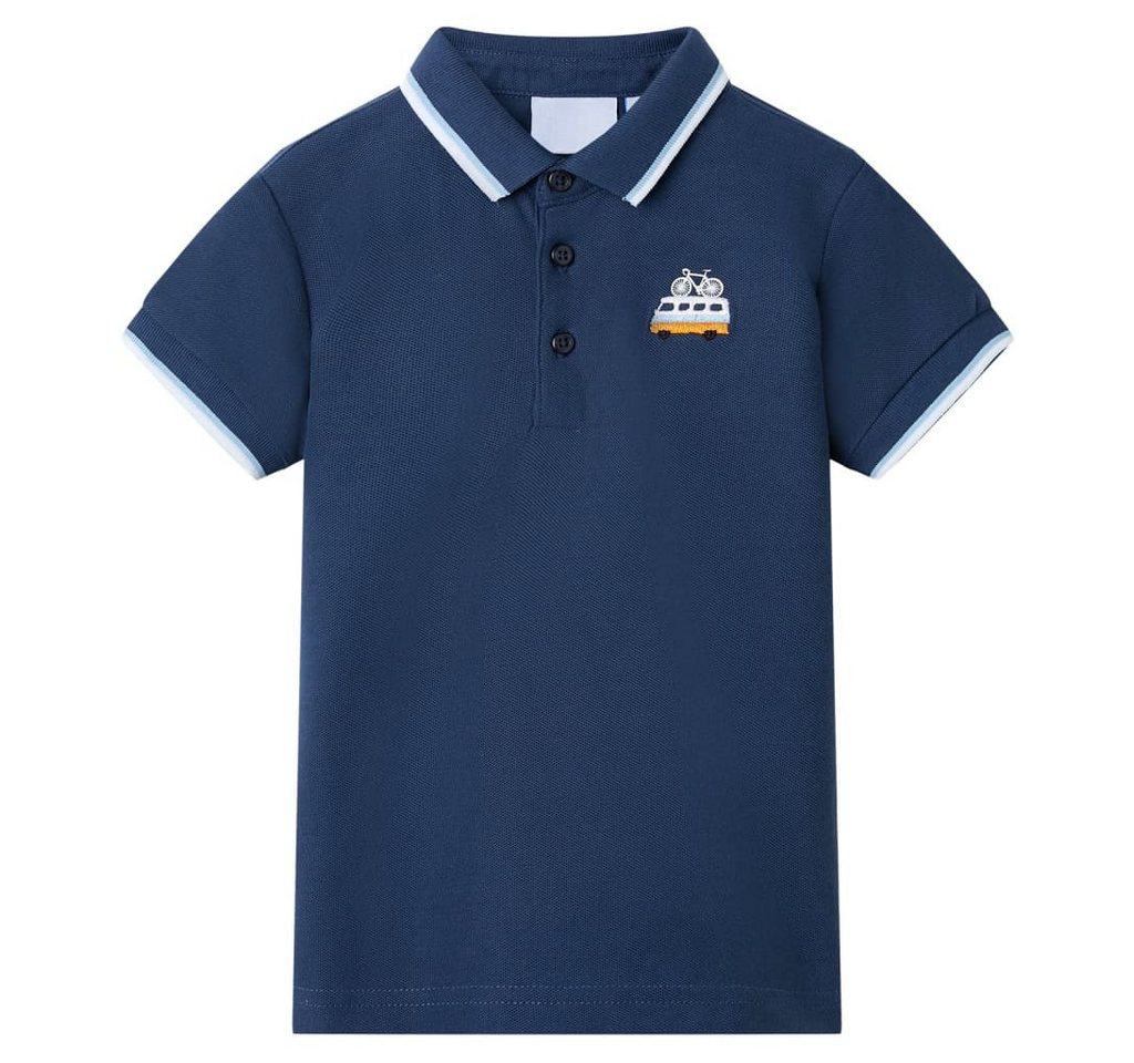 vidaXL Poloshirt Kinder-Poloshirt Dunkelblau 104 von vidaXL