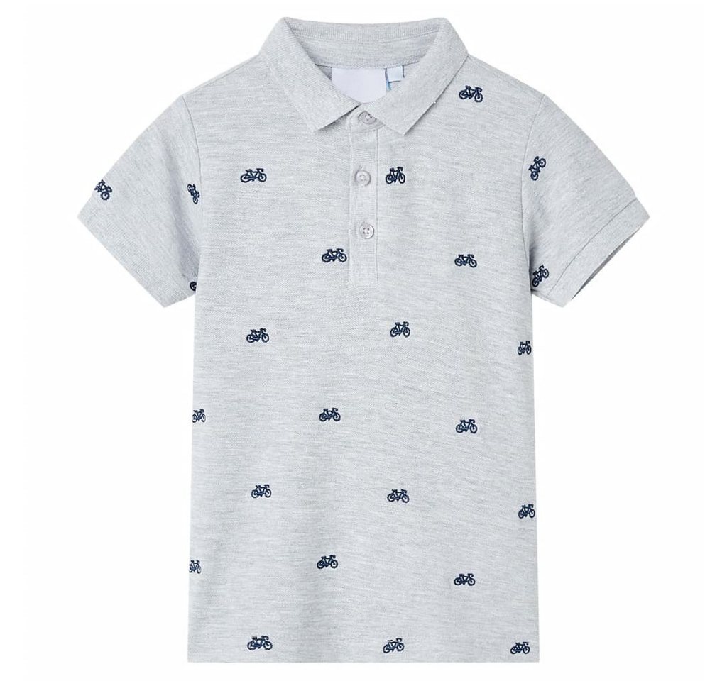 vidaXL Poloshirt Kinder-Poloshirt Grau Melange 104 von vidaXL
