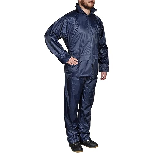vidaXL Regenanzug Regenkombi Regenjacke Regenhose Nässeschutz Regenbekleidung L von vidaXL