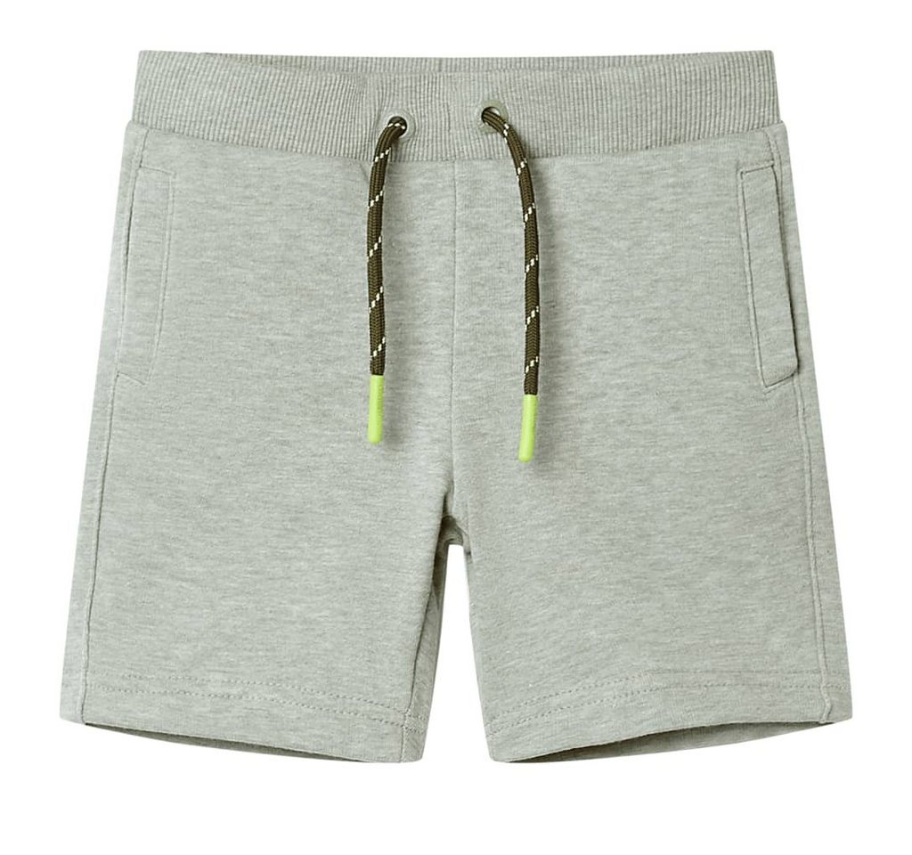 vidaXL Shorts Kindershorts mit Kordelzug Hellkhaki Melange 104 von vidaXL