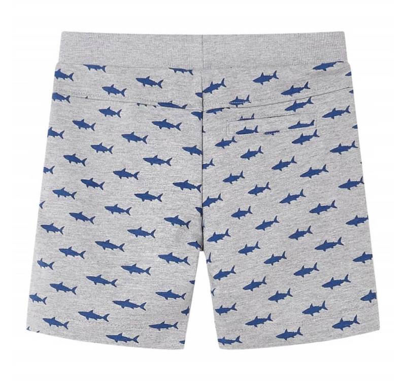 vidaXL Shorts Kindershorts mit Kordelzug Hellkhaki Melange 128 von vidaXL