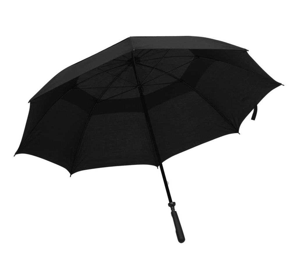 vidaXL Stockregenschirm Regenschirm Schwarz 130 cm von vidaXL