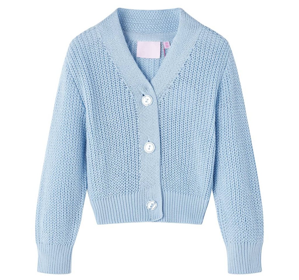 vidaXL Strickjacke Kinder-Strickjacke Blau 104 von vidaXL