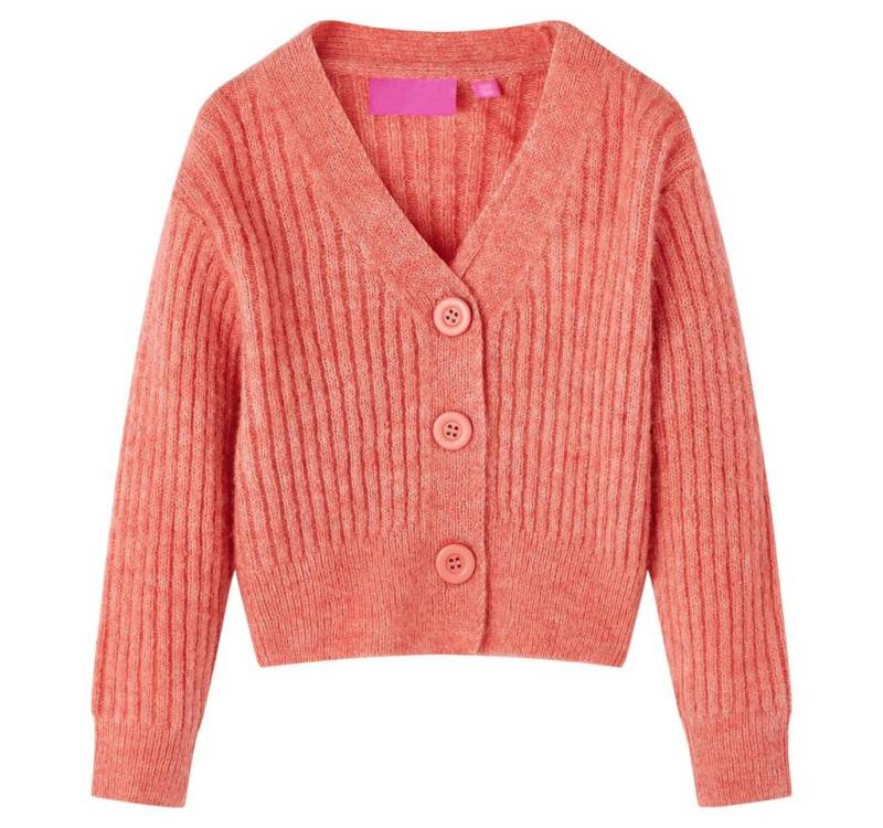 vidaXL Strickjacke Kinder-Strickjacke Mittelrosa 92 von vidaXL