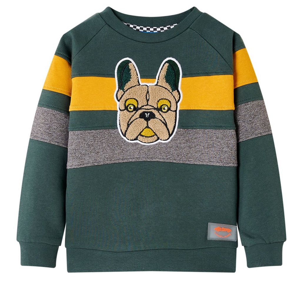 vidaXL Sweatshirt Kinder-Sweatshirt Dunkelgrün 104 von vidaXL