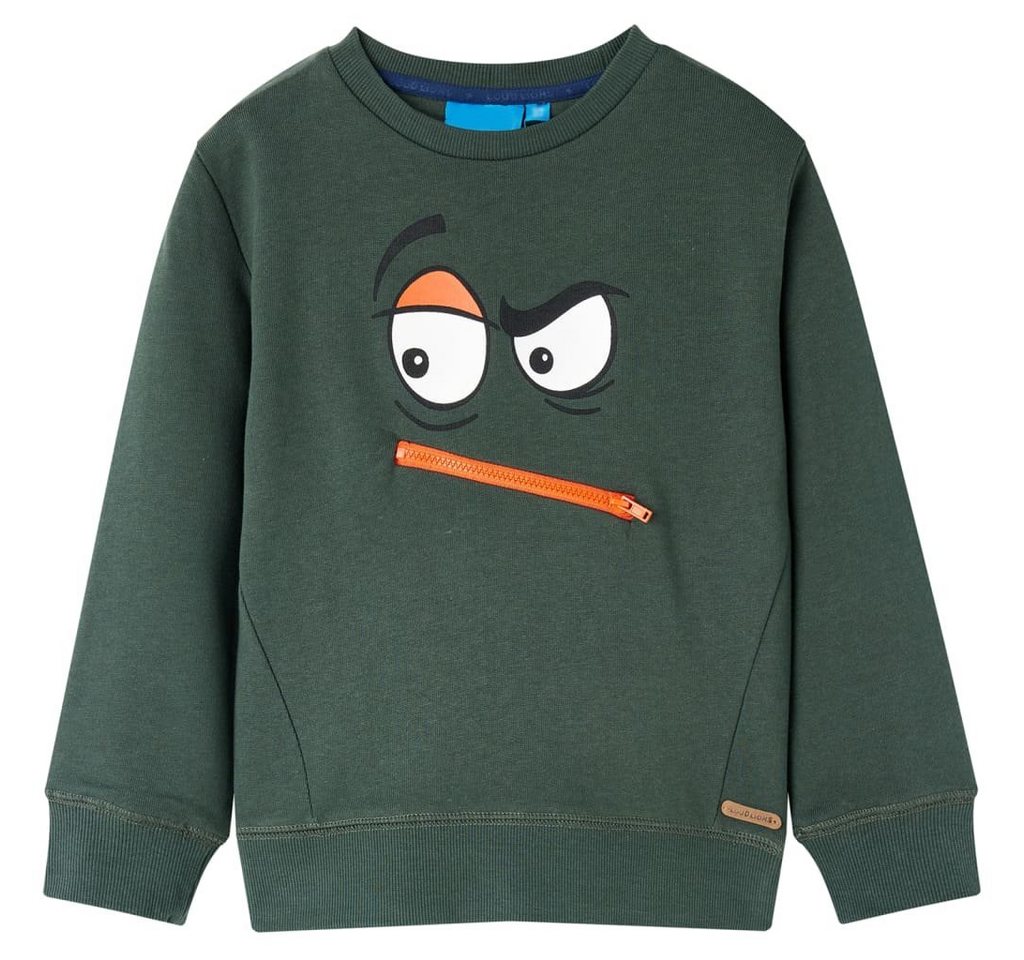 vidaXL Sweatshirt Kinder-Sweatshirt Dunkelgrün 140 von vidaXL