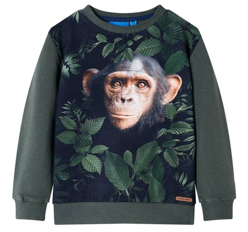 vidaXL Sweatshirt Kinder-Sweatshirt Dunkles Khaki 140 von vidaXL