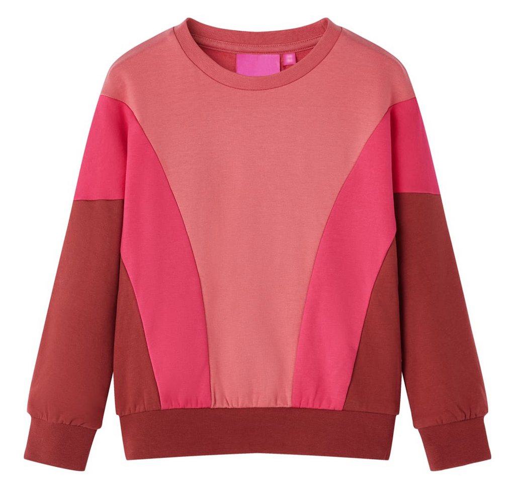 vidaXL Sweatshirt Kinder-Sweatshirt Farbblock Rosa und Henna 116 von vidaXL