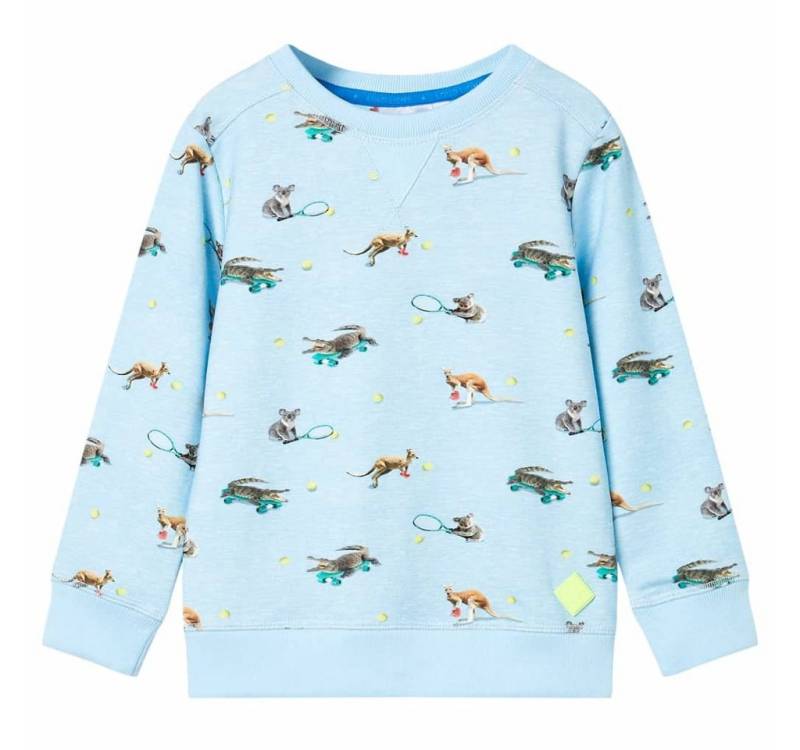 vidaXL Sweatshirt Kinder-Sweatshirt Hellblau Melange 104 von vidaXL
