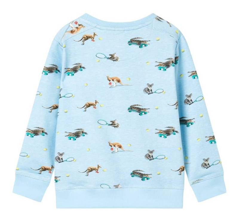 vidaXL Sweatshirt Kinder-Sweatshirt Hellblau Melange 116 von vidaXL