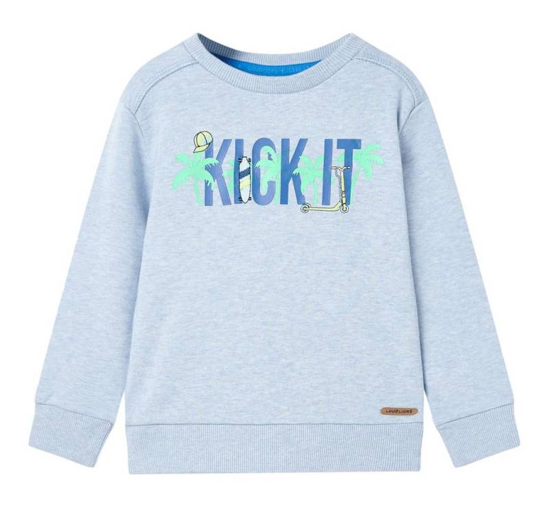 vidaXL Sweatshirt Kinder-Sweatshirt Hellblau Melange 140 von vidaXL