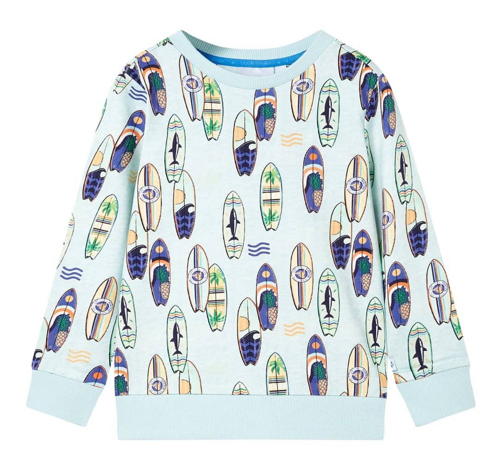 vidaXL Sweatshirt Kinder-Sweatshirt Hellblau Melange 104 von vidaXL