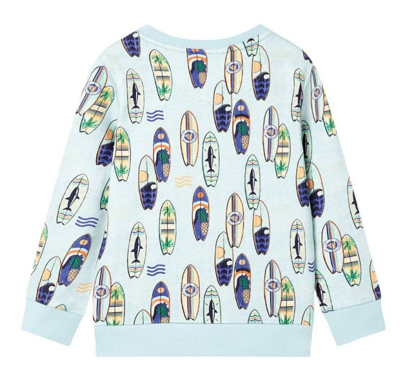 vidaXL Sweatshirt Kinder-Sweatshirt Hellblau Melange 92 von vidaXL