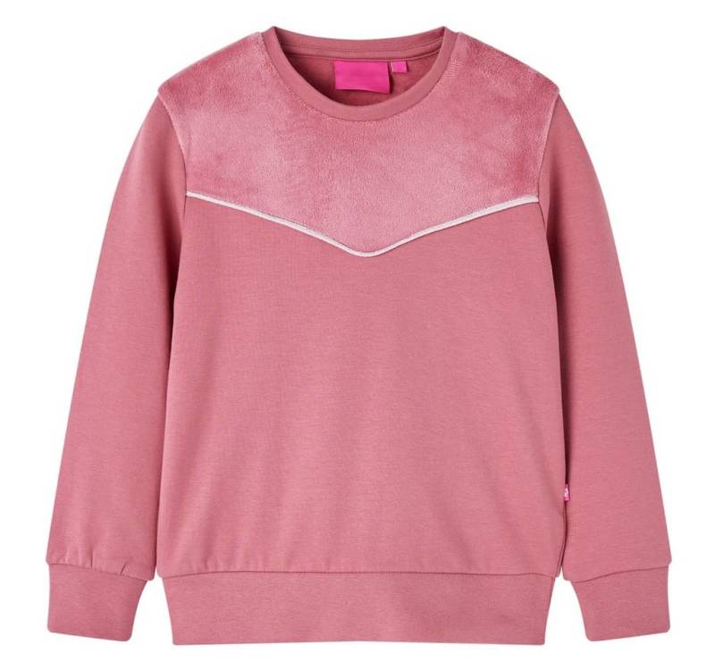 vidaXL Sweatshirt Kinder-Sweatshirt Samt-Patchwork Himbeerrosa 140 von vidaXL