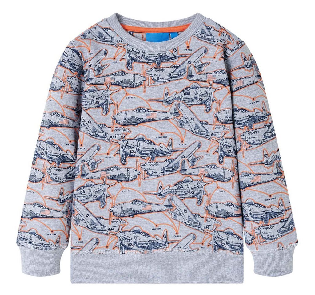 vidaXL Sweatshirt Kinder-Sweatshirt Grau Melange 104 von vidaXL