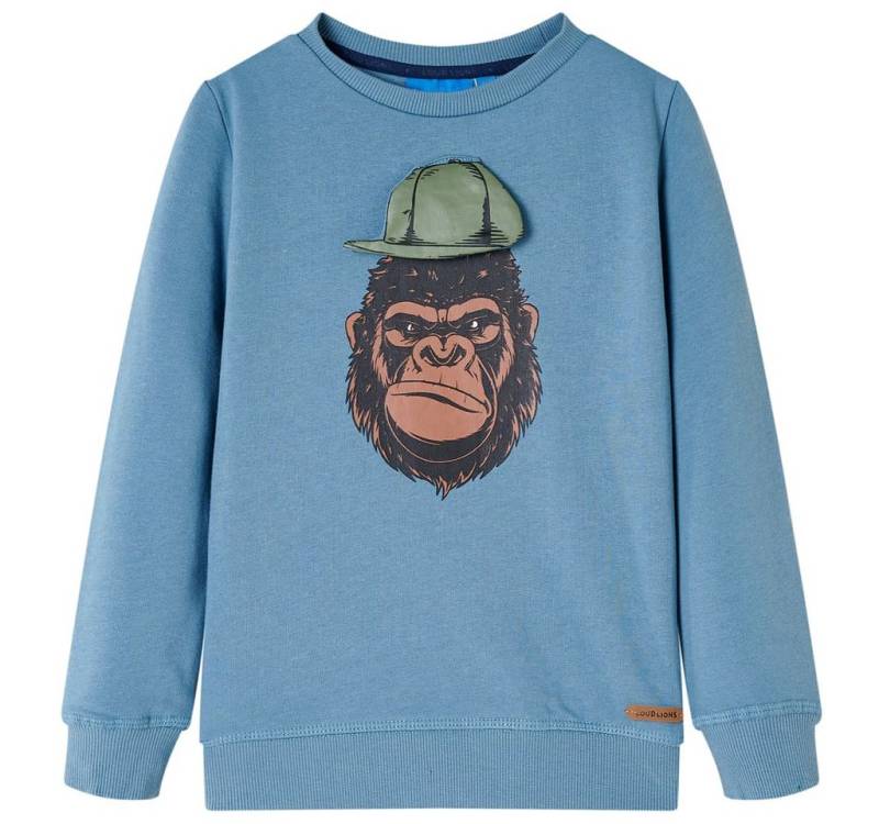vidaXL Sweatshirt Kinder-Sweatshirt Mittelblau 104 von vidaXL