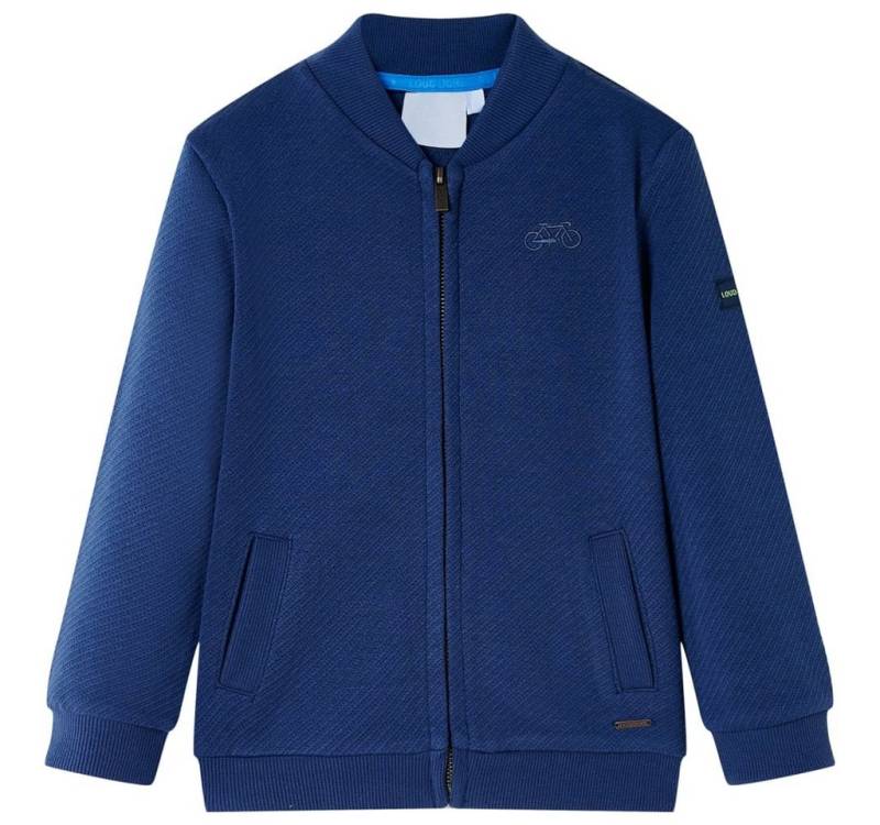 vidaXL Sweatshirt Kinder-Sweatshirt mit Reißverschluss Marineblau 92 von vidaXL
