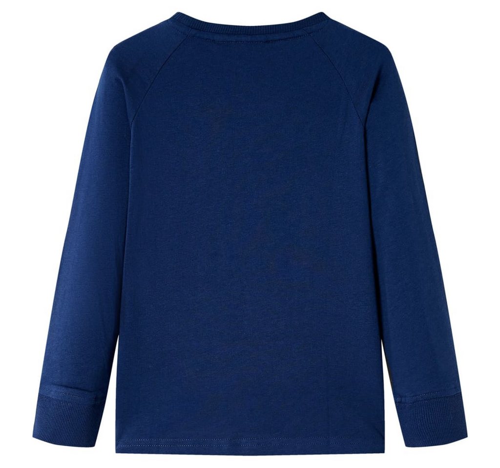 vidaXL T-Shirt Kinder-Langarmshirt Marineblau 92 von vidaXL