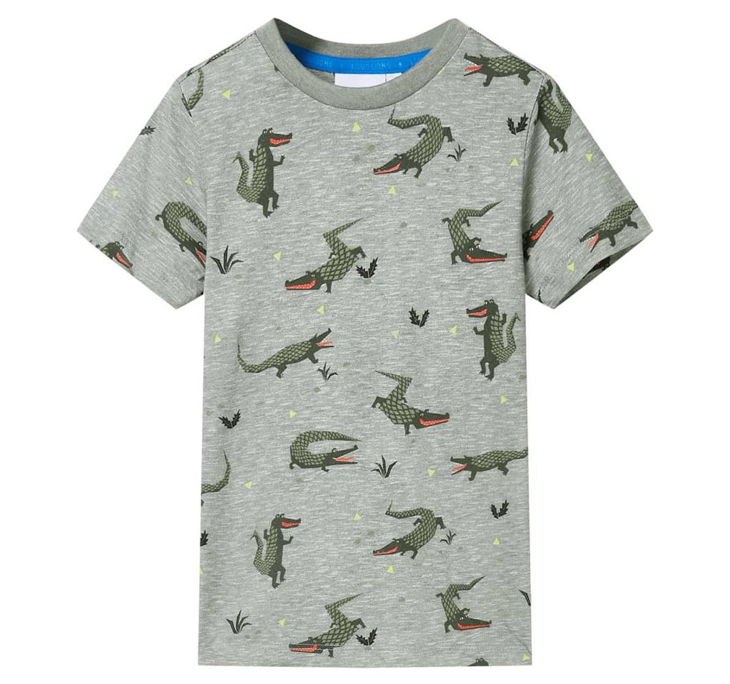 vidaXL T-Shirt Kinder-T-Shirt Helles Khaki Melange 104 von vidaXL