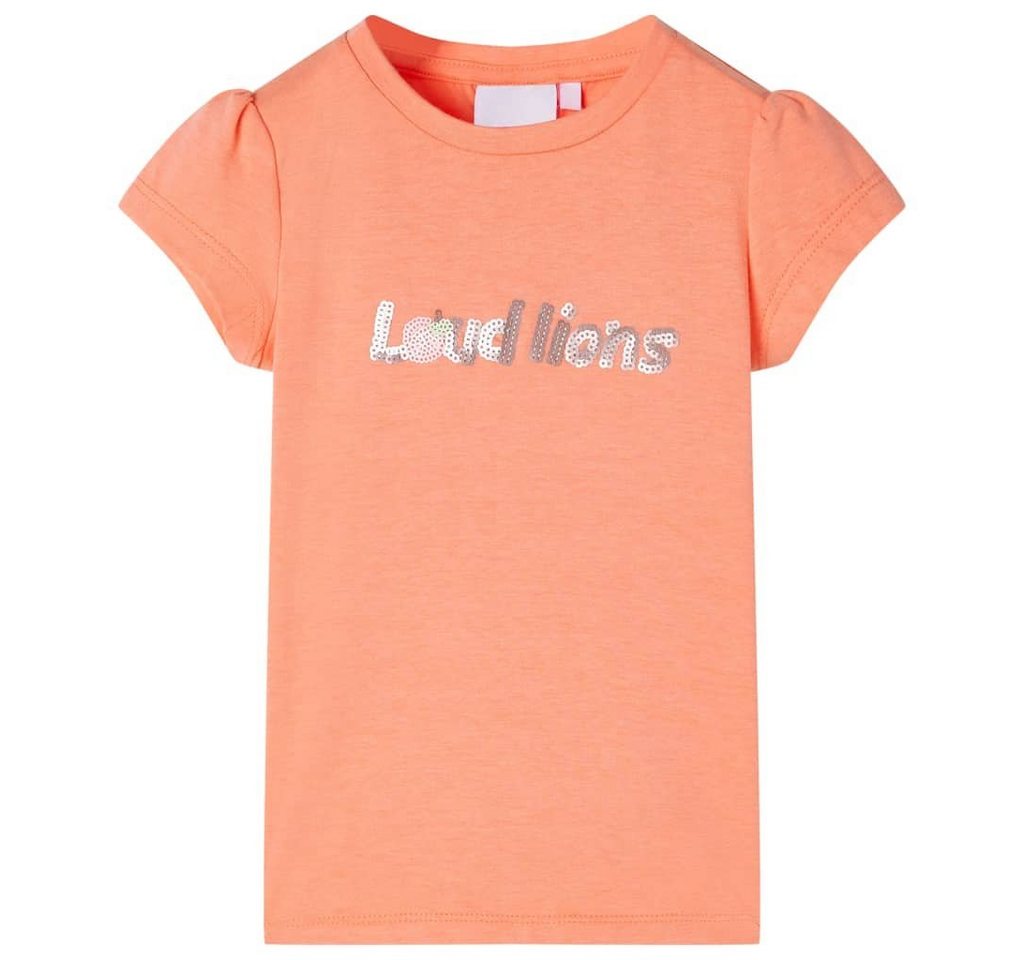 vidaXL T-Shirt Kinder-T-Shirt mit Flügelärmeln Neonorange 104 von vidaXL