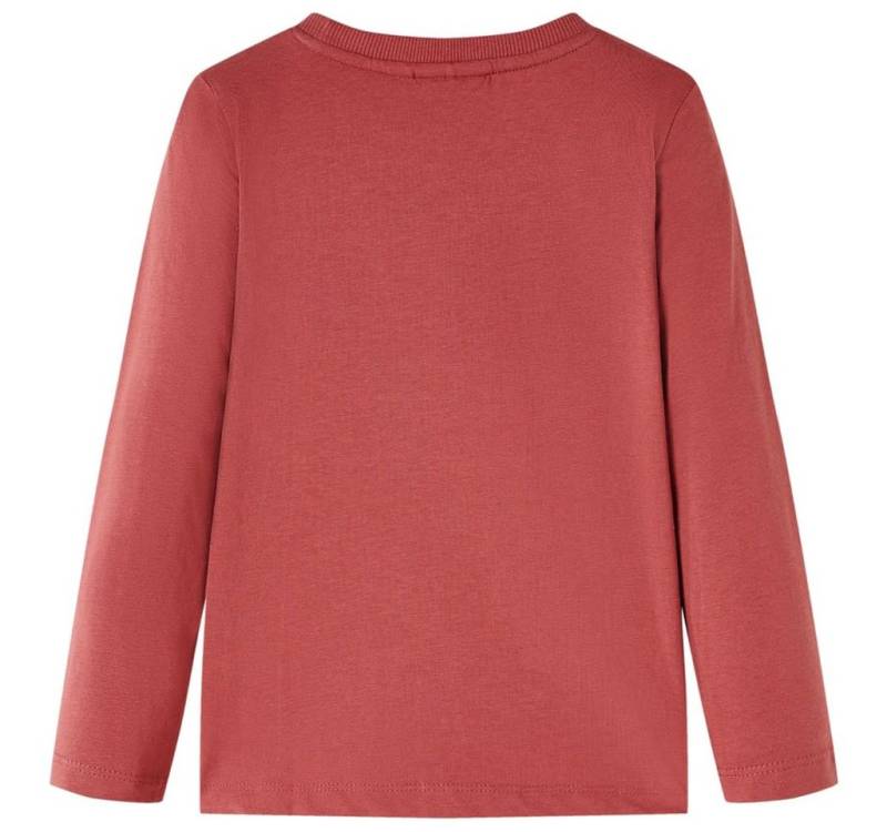vidaXL T-Shirt Kinder-Langarmshirt Dunkelrot 92 von vidaXL