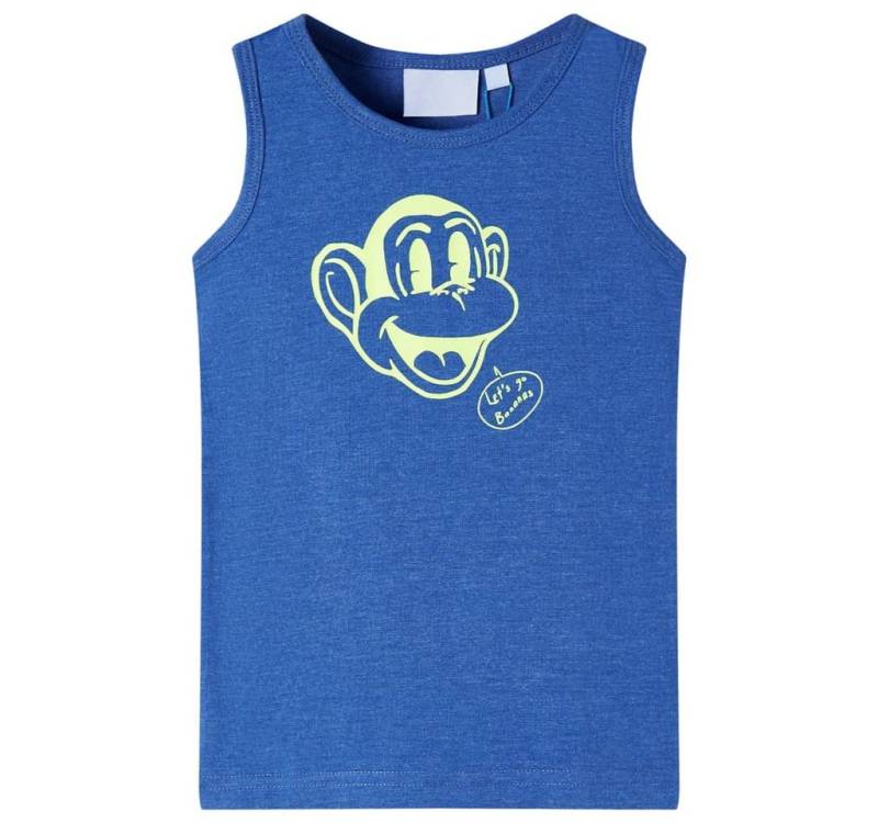 vidaXL Tanktop Kinder-Tanktop Blau Melange 92 von vidaXL