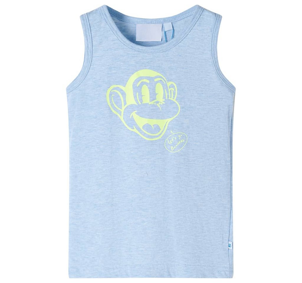 vidaXL Tanktop Kinder-Tanktop Hellblau Melange 104 von vidaXL