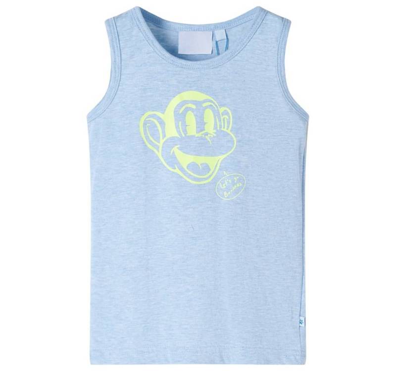 vidaXL Tanktop Kinder-Tanktop Hellblau Melange 104 von vidaXL