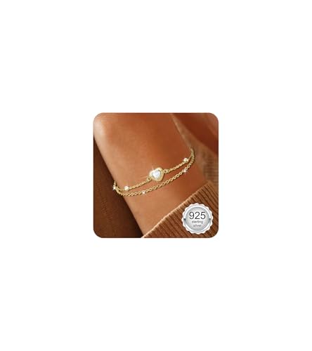 VIDONIO Layered Herz Armband Damen 925 Sterling Silber mit Herzen Cubic Zirkonia,Armband Damen Gold,Freundschaftsarmband Verstellbare Armkette Muttertag Geburtstags Weihnachten Geschenk für Sie Frauen VIDONIO Layered Herz Armband Damen 925 Sterling Silber mit Herzen Cubic Zirkonia,Armband Damen Gold,Freundschaftsarmband Verstellbare Armkette Muttertag Geburtstags Weihnachten Geschenk für Sie Frauen von vidonio