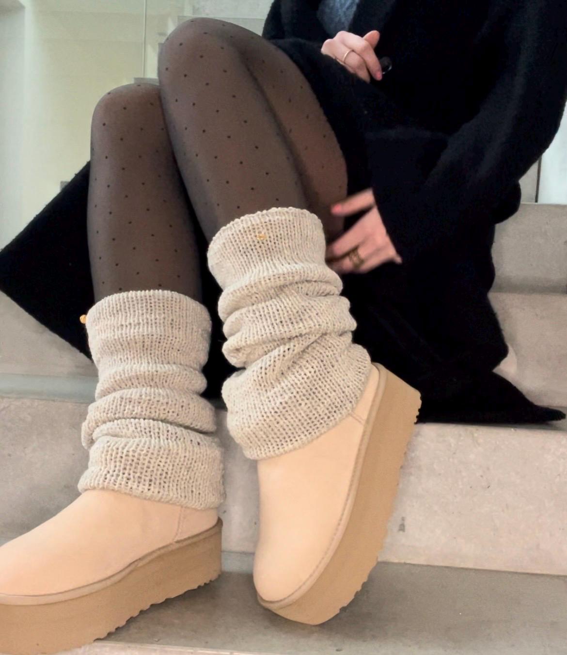 Handgestrickte Beinwärmer, Wolle, Für Uggs, Warme Stulpen Winter Handgestrickte Beinwärmer, Wolle, Für Uggs, Warme Stulpen Winter von vielfaltsshop