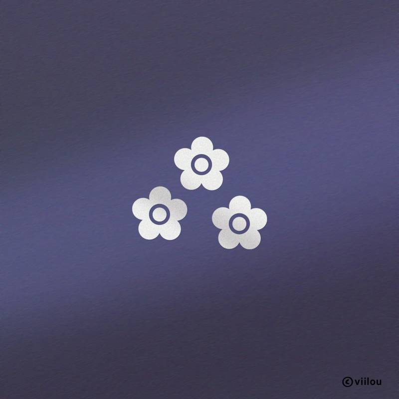 Blumen Reflektoren Sticker Kinder Helm Reflektierende Aufkleber Fahrrad Blümchen Outdoor Diy von viilou