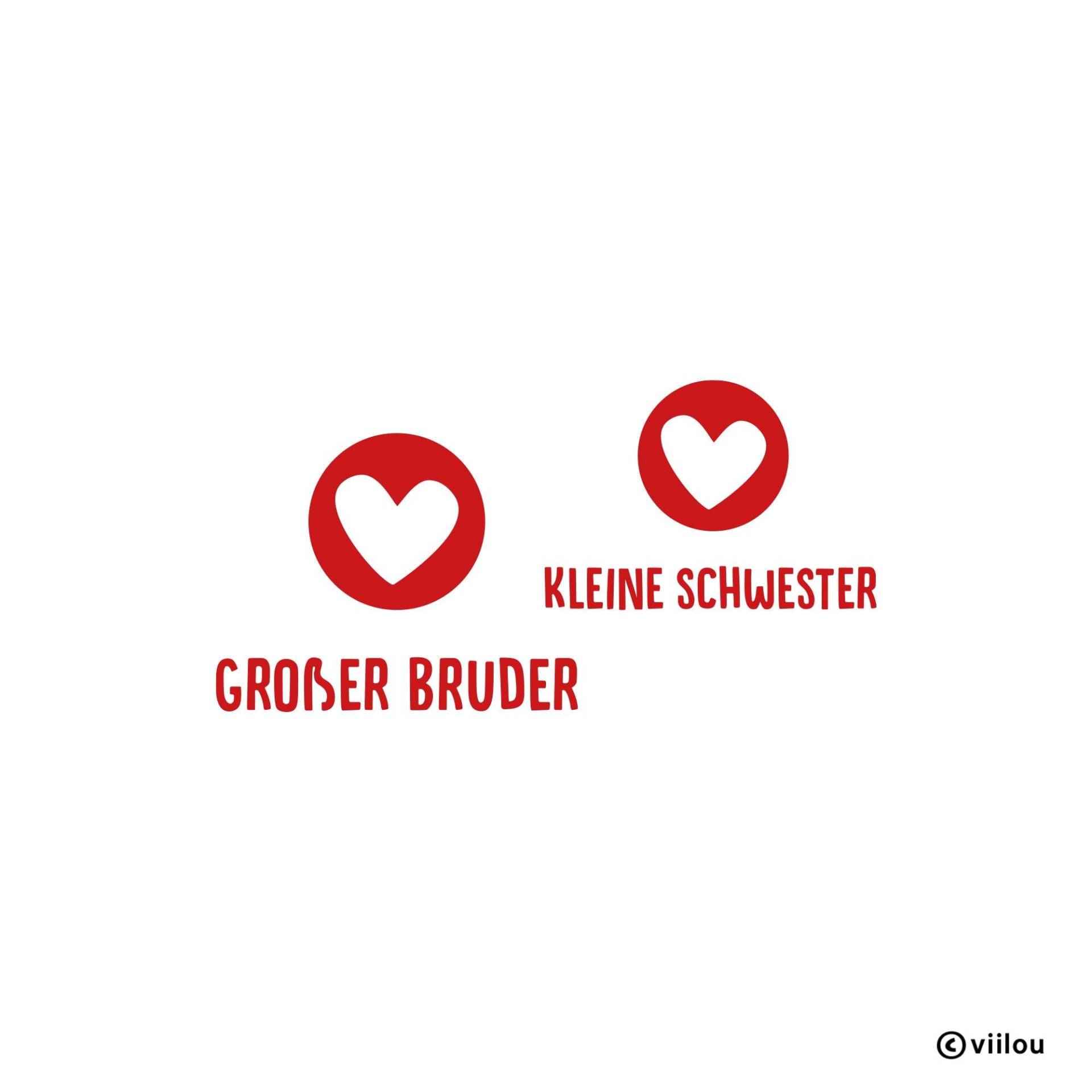 Bügelbilder Geschwister Patches Herz Große Schwester Aufnäher Kleine Shirt Diy Großer Bruder Aufbügler Kleiner Applikation von viilou