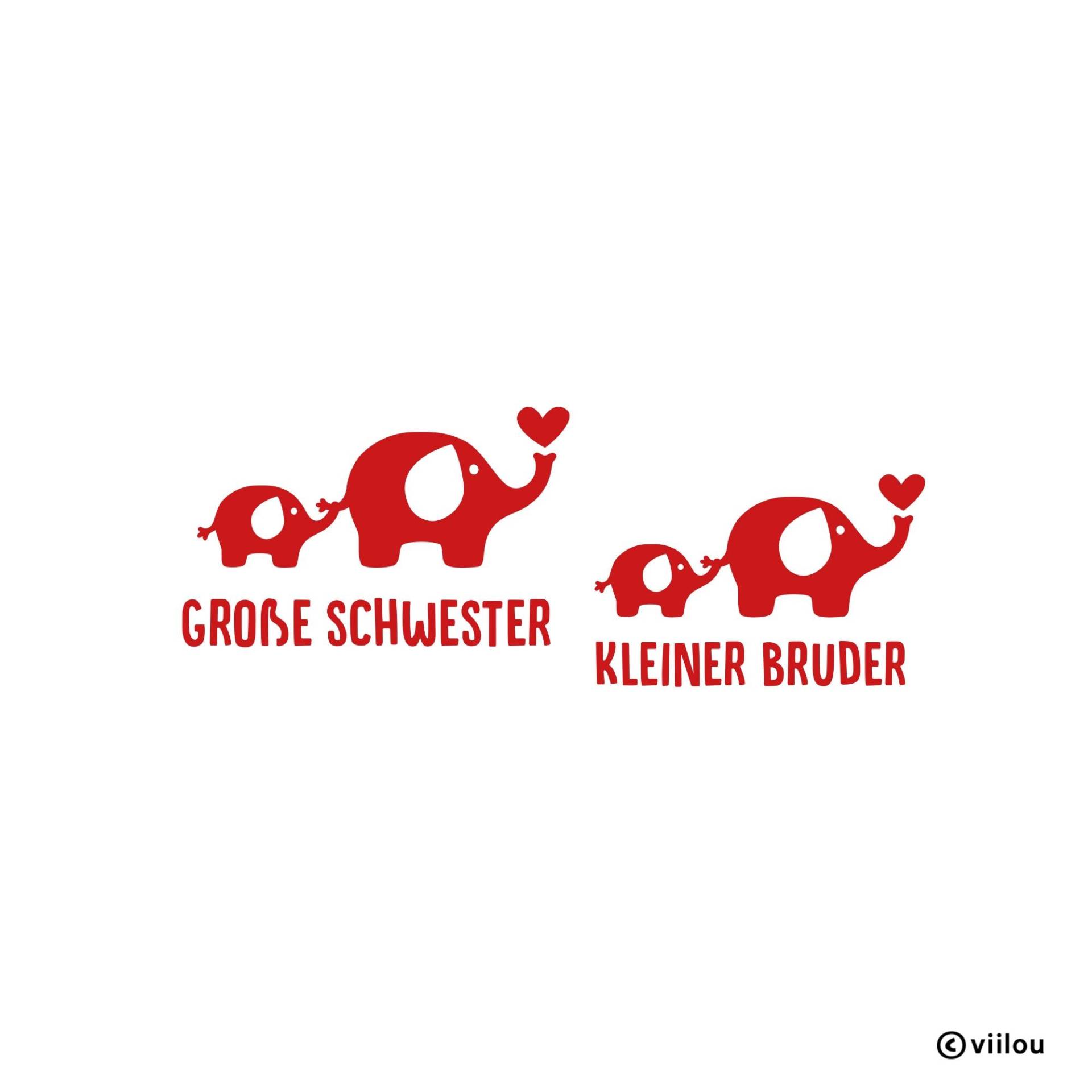 Patches Geschwister Elefanten Bügelbilder Geschwister Aufbügler Aufnäher Große Schwester Bügelbild Kleiner Bruder Shirt von viilou