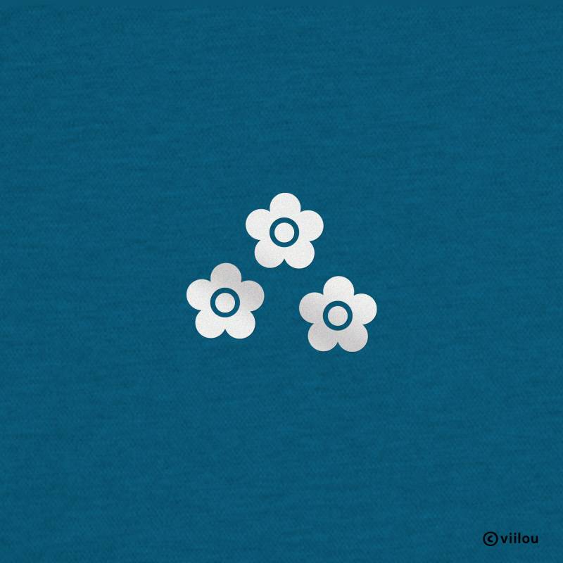 Reflektoren Patches Blumen Bügelbilder Kinder Sticker Blümchen Reflektierende Applikation Blume Aufbügler Katzenaugen Kinderkleidung Diy von viilou