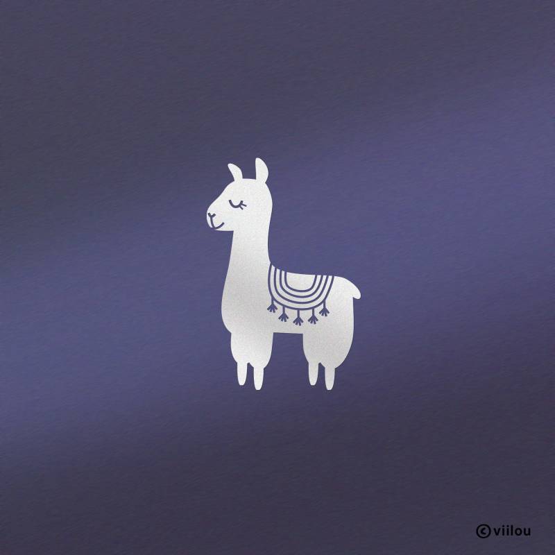 Lama Sticker Reflektor Kinderhelm Reflektierende Aufkleber Reflektoren Kinder Fahrrad Illustration Lamas Outdoor Diy von viilou
